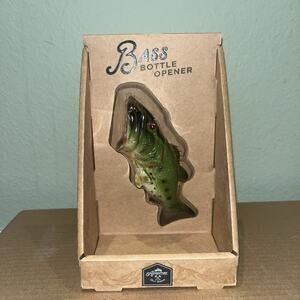 Large Mouth Bass H'Duty 6" Bottle Opener~Lifelike detail,functional,collectible